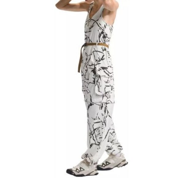 The North Face Womens Class V Romper Pathfinder Print Size XLarge Convertible - Picture 1 of 9